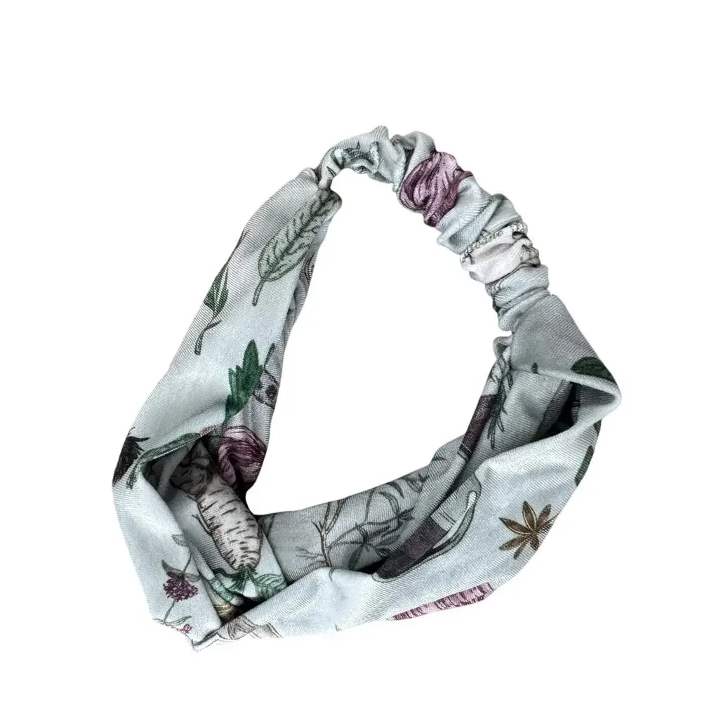 Cosmic Drifters Forest Witch Velvet Knot Wrap Headband